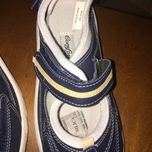 COMFORT CASE BLUE WHITE  & GOLD TENNIS WITH STRAPS